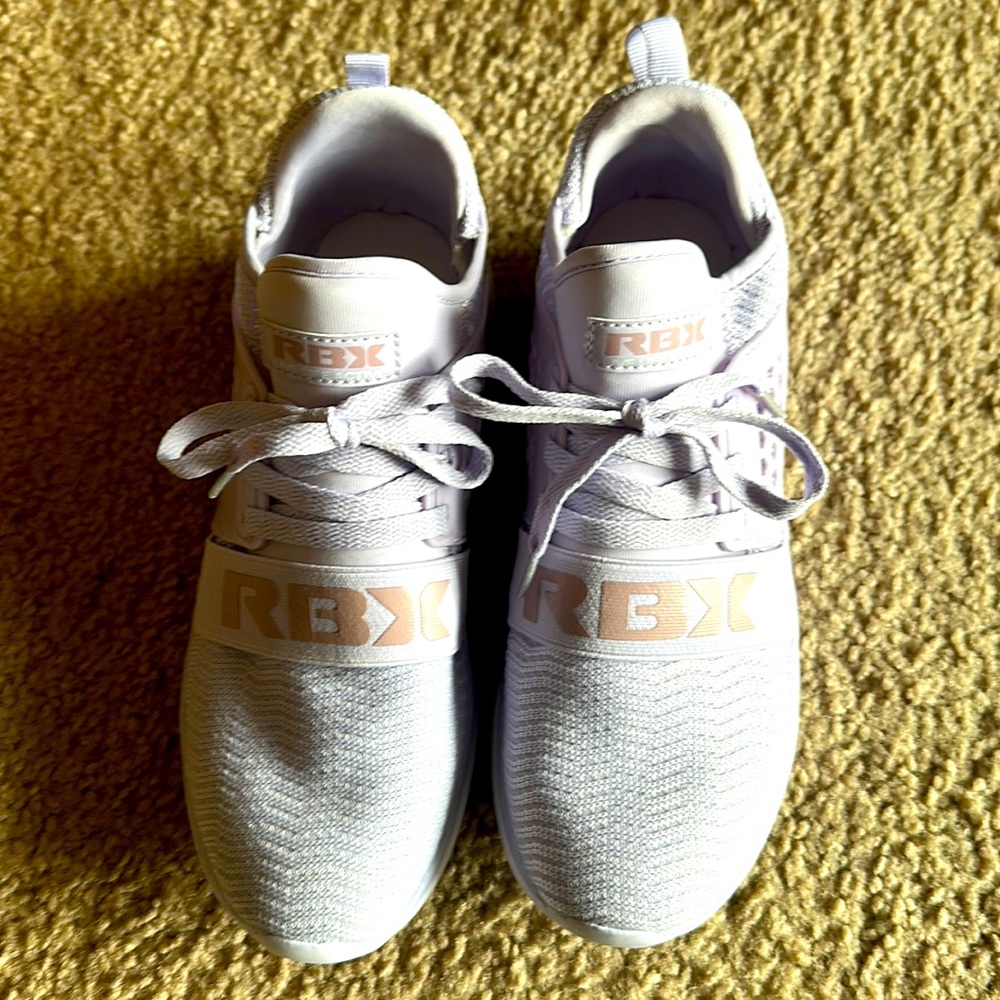 Purple sneakers